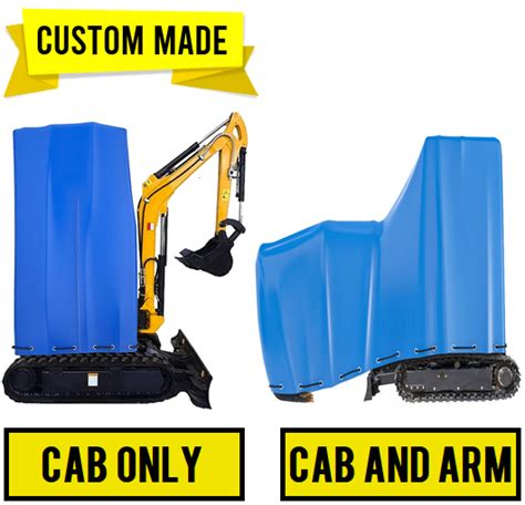 custom mini excavator covers